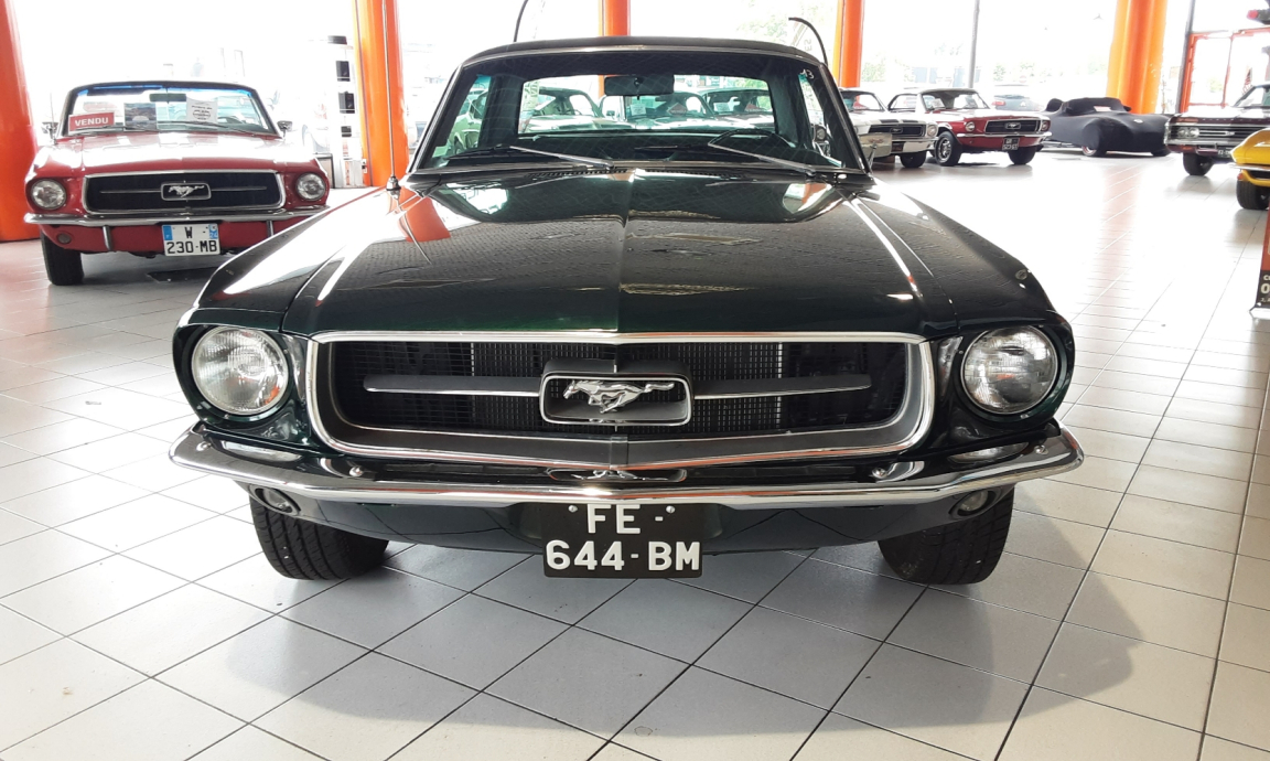 Ford Mustang - COUPE VERTE TOIT VINYLE 1967