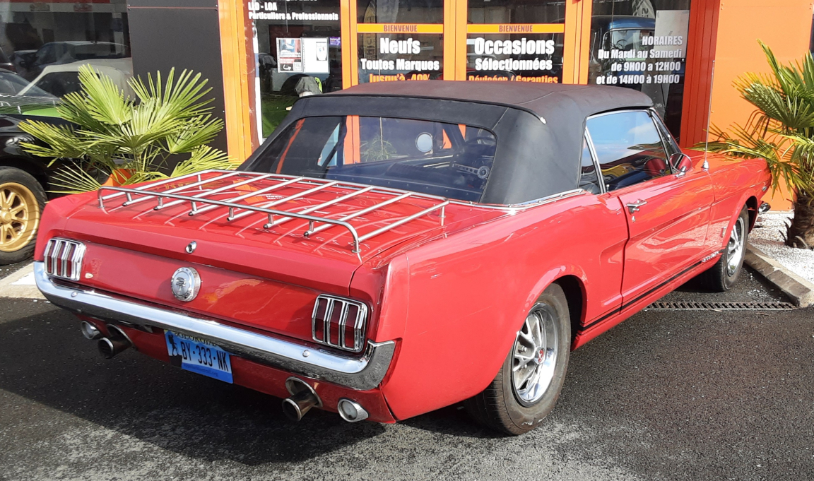 Ford Mustang - CABRIOLET ROUGE CODE A GT 1966